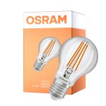 Osram Classic LED E27 Gruszka Włókno Przezroczysty 7.3W 806lm - 827 Bardzo Ciepła Biel | Czujnik Ruchu I Światła - Zamienne 60W