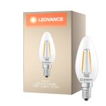 Ledvance Classic LED E14 Świeca Włókno Przezroczysty 1.8W 250lm - 827 Bardzo Ciepła Biel | Zamienne 25W