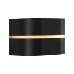 Nordlux Sibelis Światło Ścienne Aluminium Czarny | IP44 - Nadaje Się Do E27