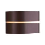 Nordlux Sibelis Światło Ścienne Aluminium Brązowy | IP44 - Nadaje Się Do E27