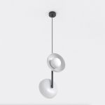 Emibig Lampa Wisząca Vanila Stal Szary | Nadaje Się Do 2x G9 - Max 8W