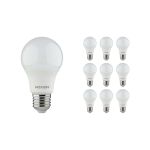 Opakowanie 10x Noxion Lucent Classic LED E27 Gruszka Matowy 4.9W 480lm - 840 Zimna Biel | Zamienne 40W