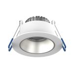 Noxion LED Spot Ares Głęboki Valkoinen 6W 540lm 927-940 3CCT - Z Inner Pierścień Srebro | Aukko 68mm