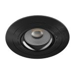 Noxion Wpuszczany Spot Logic MR16 Uchylny Czarny | 92mm - Aukko 80mm - IP20 - incl. GU10 Trzonek 