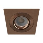 Noxion Wpuszczany Spot Boxi MR16 Uchylny Złoty | Aukko 80mm - IP20 - incl. GU10 Trzonek 
