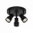Nordlux Boston Lampa sufitowa 3-rondel Metal Czarny | Nadaje Się Do 3x GU10