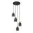Emibig Lampa Wisząca Target Stal Czarny | Nadaje Się Do 4x E27 - Max 15W