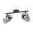 Eglo Lampa sufitowa Berregas Stal Czarny Chrome | IP20 - Nadaje Się Do 2x E27 