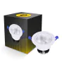 Bright Choice LED Downlight Okrągła Uchylny 12W 960lm 60D - 930 Ciepła Biel | 110mm - Aukko 90mm - UGR <19
