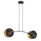 Emibig Lampa Wisząca Motif Stal Czarny | Nadaje Się Do 2x E27 - Max 15W
