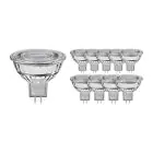 Opakowanie 10x Noxion LED Spot GU5.3 MR16 7.5W 621lm 60D - 840 Zimna Biel | Ściemnianie - Zamienne 50W
