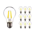 Opakowanie 10x Noxion Lucent LED E27 Gruszka Włókno Przezroczysty 4.5W 470lm - 840 Zimna Biel | Zamienne 40W