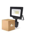 Opakowanie 4x Noxion LED Iluminacja Beamy G3 20W 2200lm 100D - 830 Ciepła Biel | IP44 - Czujnik ruchu i Światła - Symetryczny