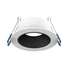 Noxion LED Spot Ares Głęboki ring Valkoinen - Z Inner Pierścień Czarny | Aukko 68mm - incl. GU10 Fitting