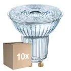 Opakowanie 10x Osram Parathom LED GU10 Spot Przezroczysty 4.5W 350lm - 940 Zimna Biel | Ściemnianie - Najlepsze renderowanie kolorów  - Zamienne 50W